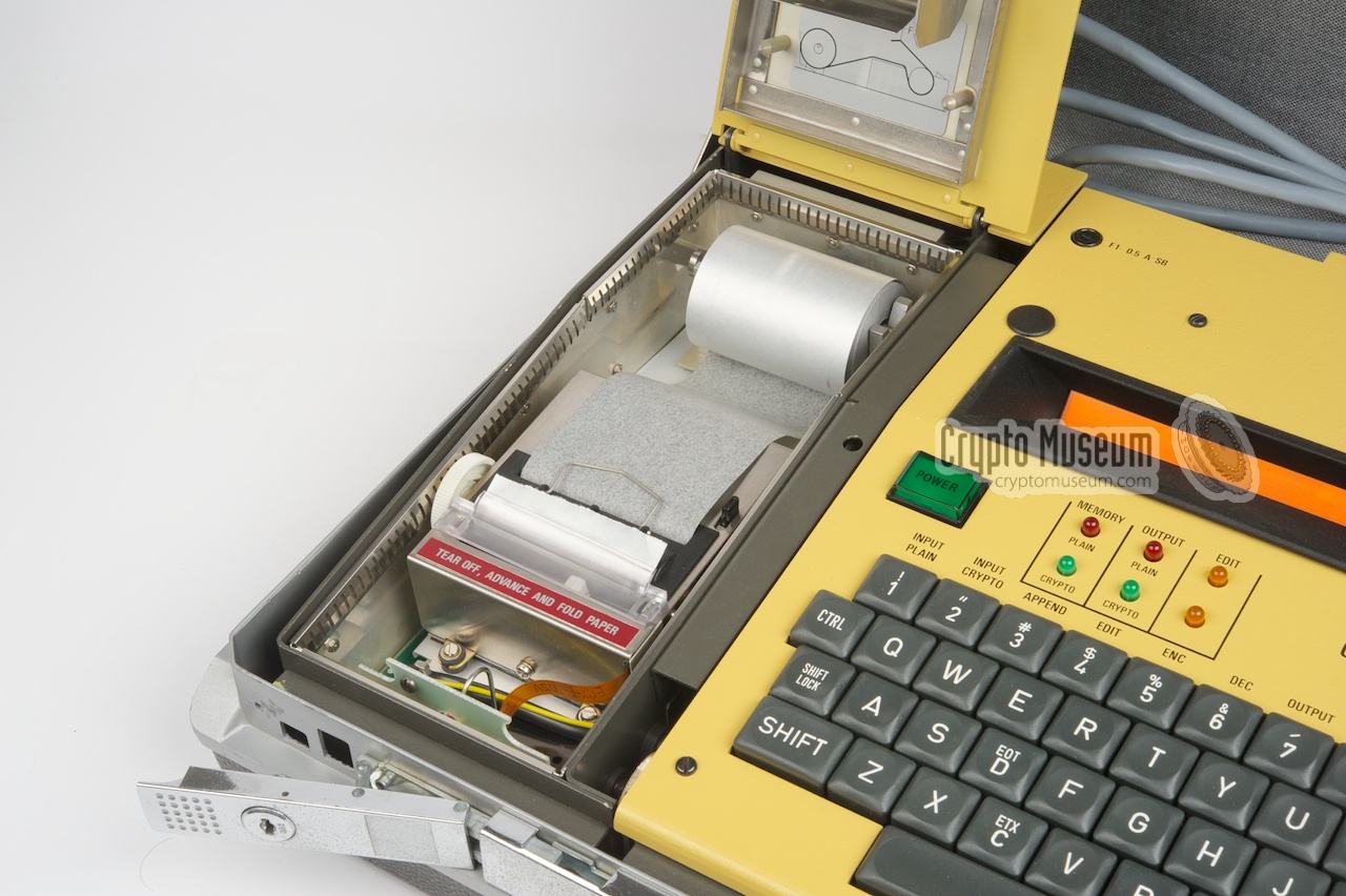 The printer mounted to the left side of the main unit