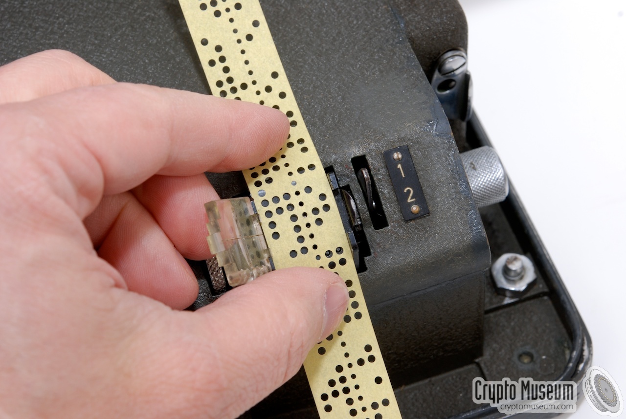 Loading the paper tape