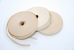 Three paper rolls for the Hagelin C-446. The frontmost one is pre-gummed (read the warning).