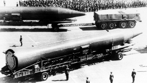 Russian SS-5 SKEAN intermediate range ballistic missile. Many of these were installed in Cuba. (Copyright unknown)