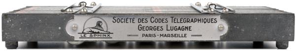 Left side of the 'Le Sphinx' cipher device