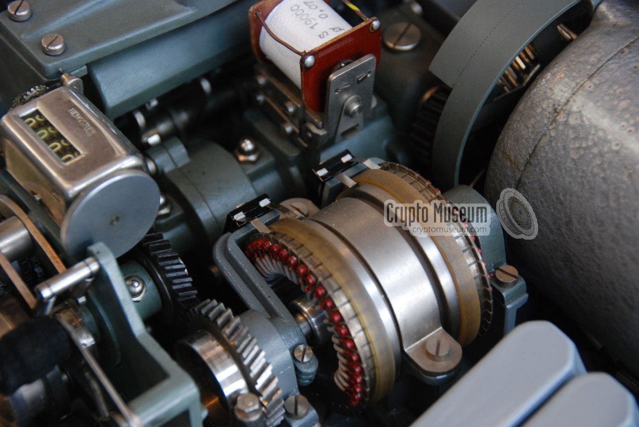 Close-up of the commutators