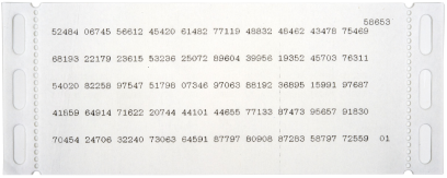 page 01 with check number 58653