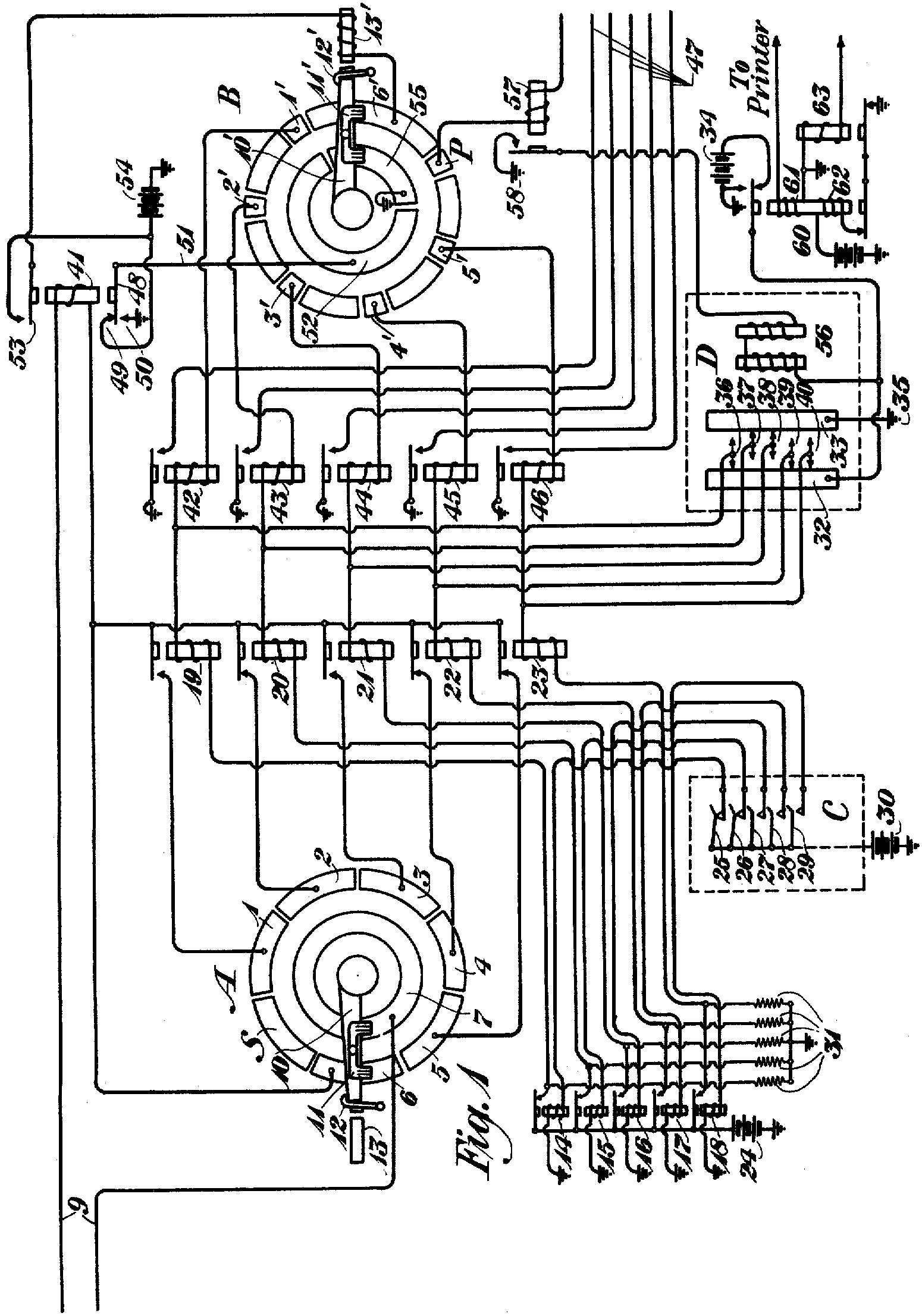 Snapshot from Gilbert Vernam's Patent US1310719, filed in 1918. Click to read the complete document.