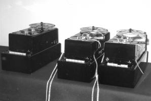 Three production versions of the Ecolex II on the test bench