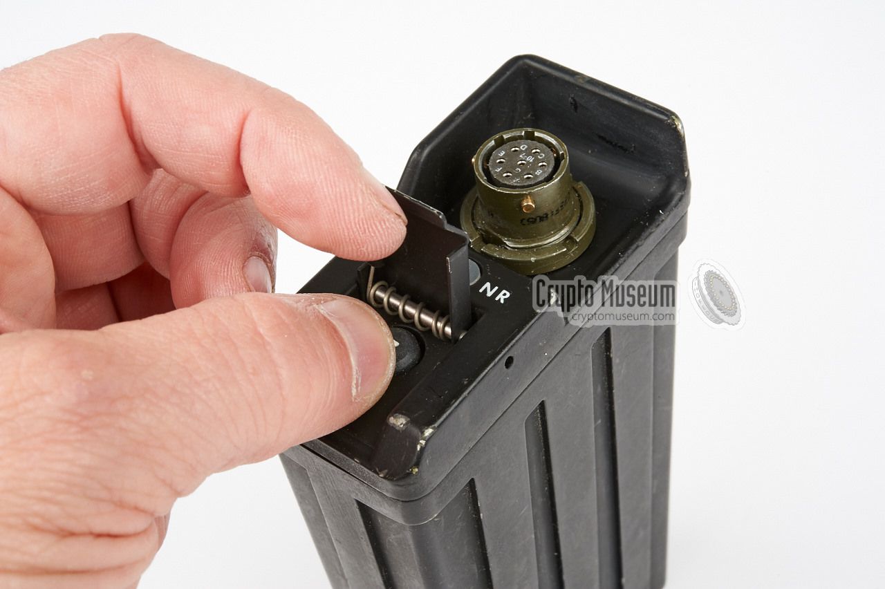 Pressing the zeroize button