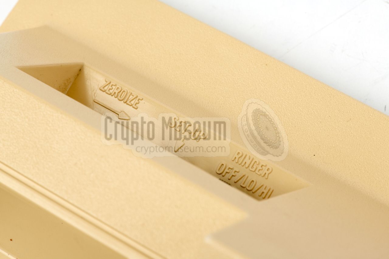 ZEROIZE, SETUP-button and RINGER volume