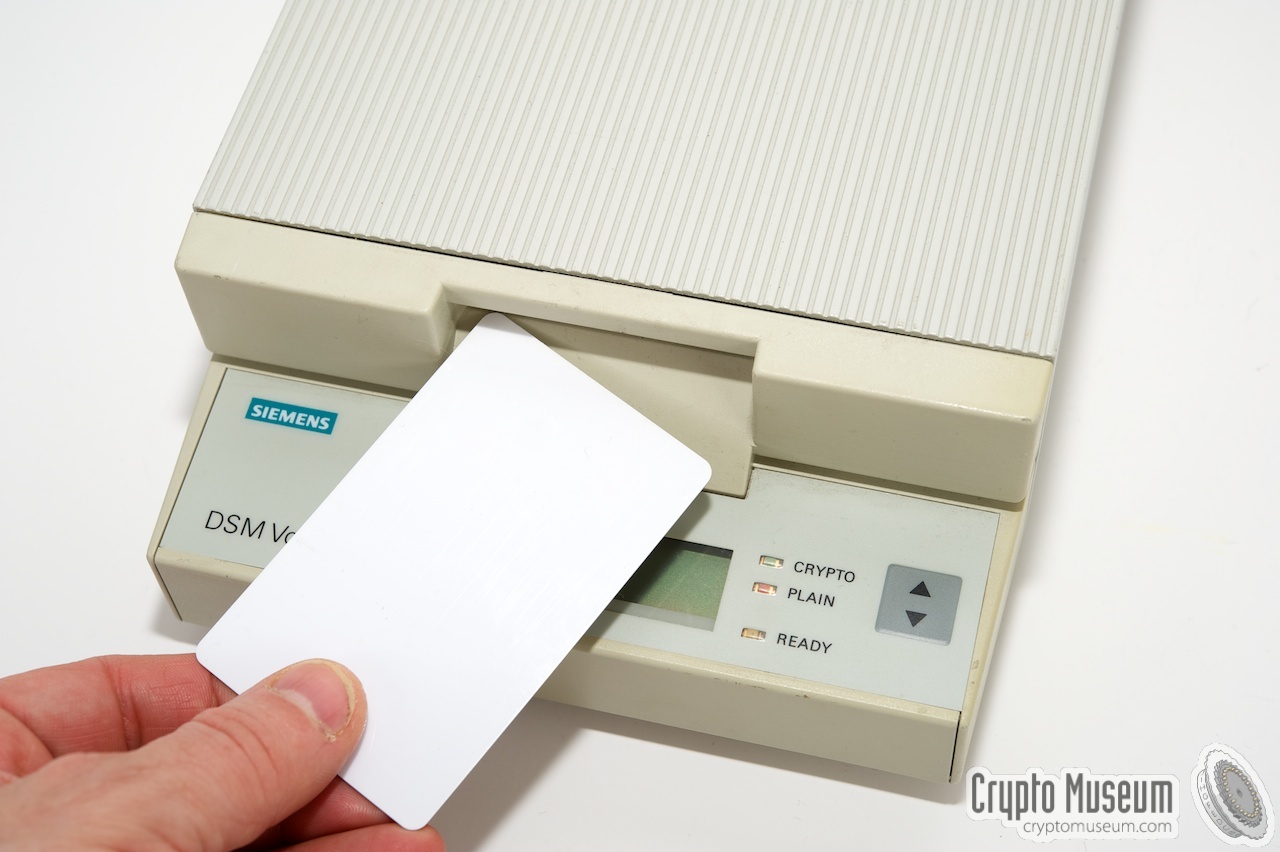 Inserting the smart card