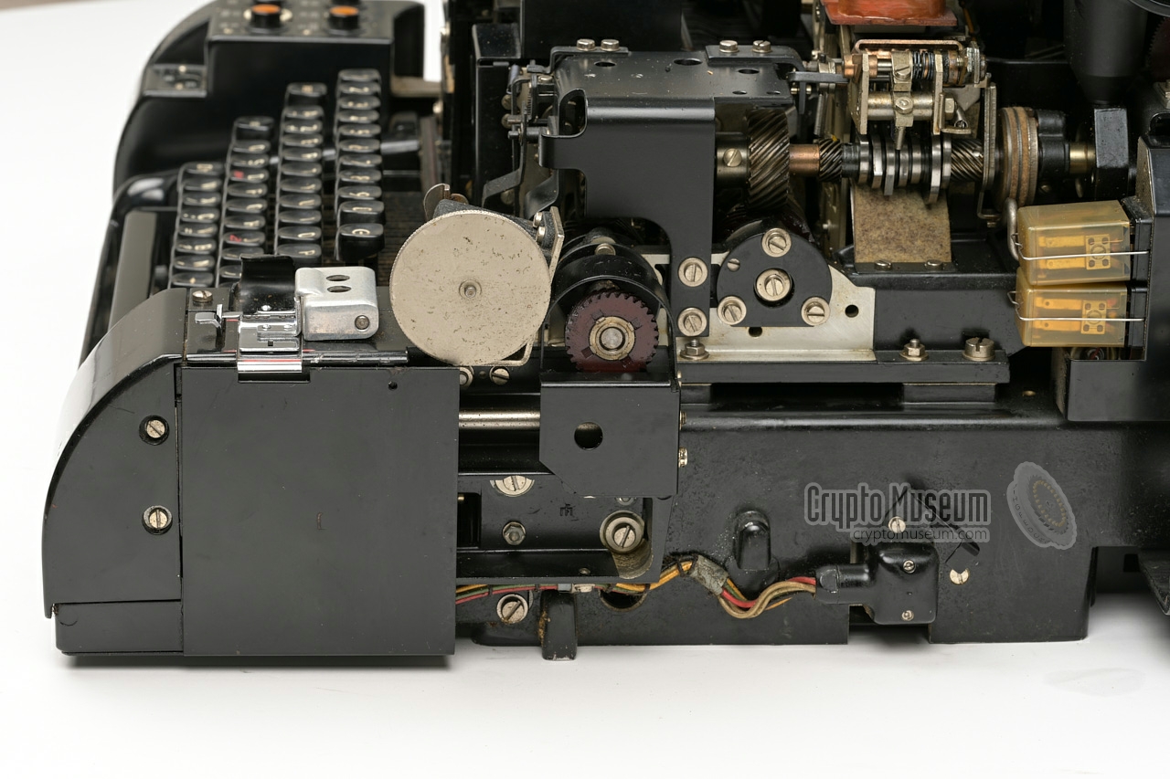 View of the right side of the machine