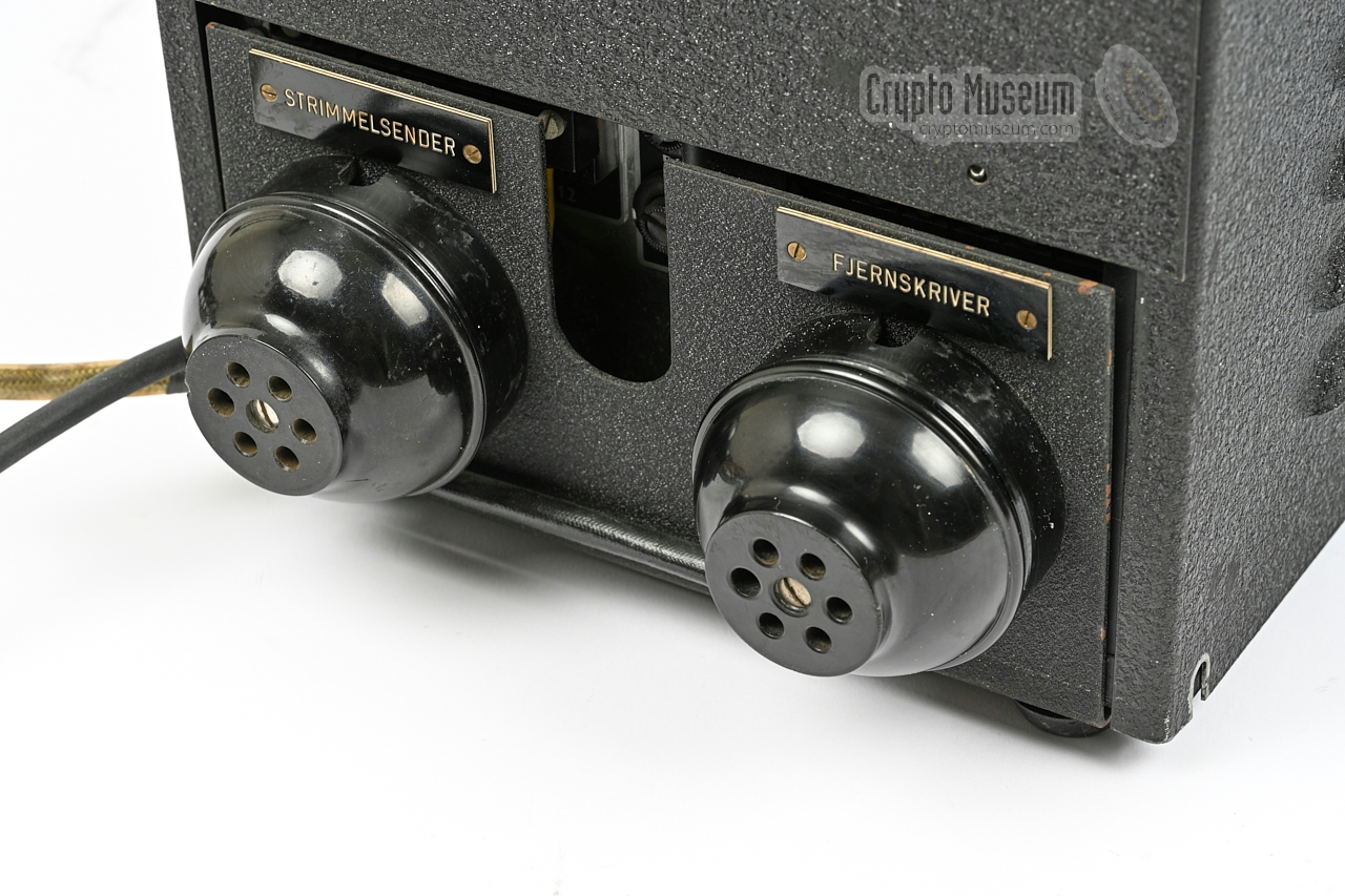 Teleprinter sockets at the rear