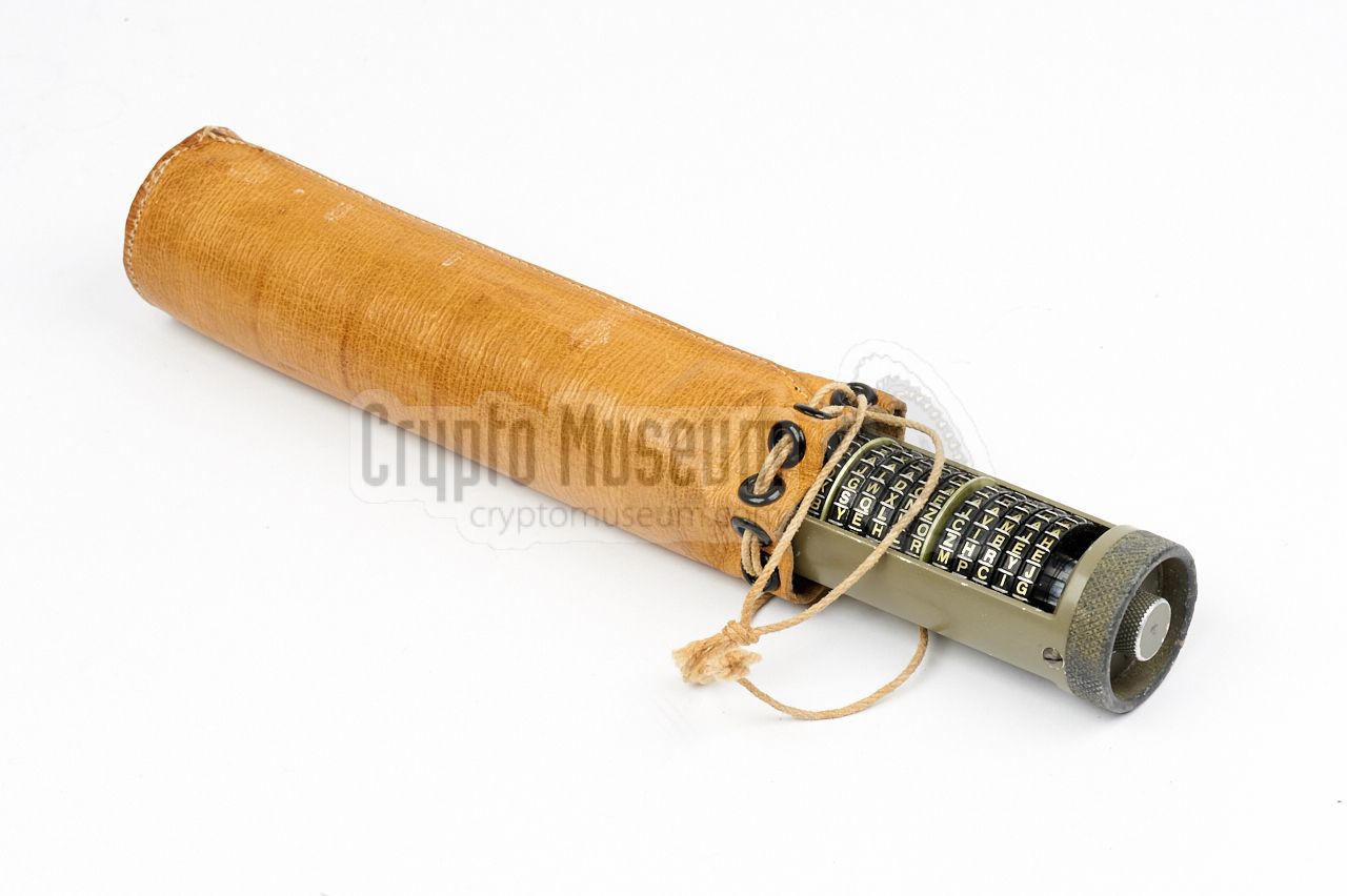 FG device in leather storage bag