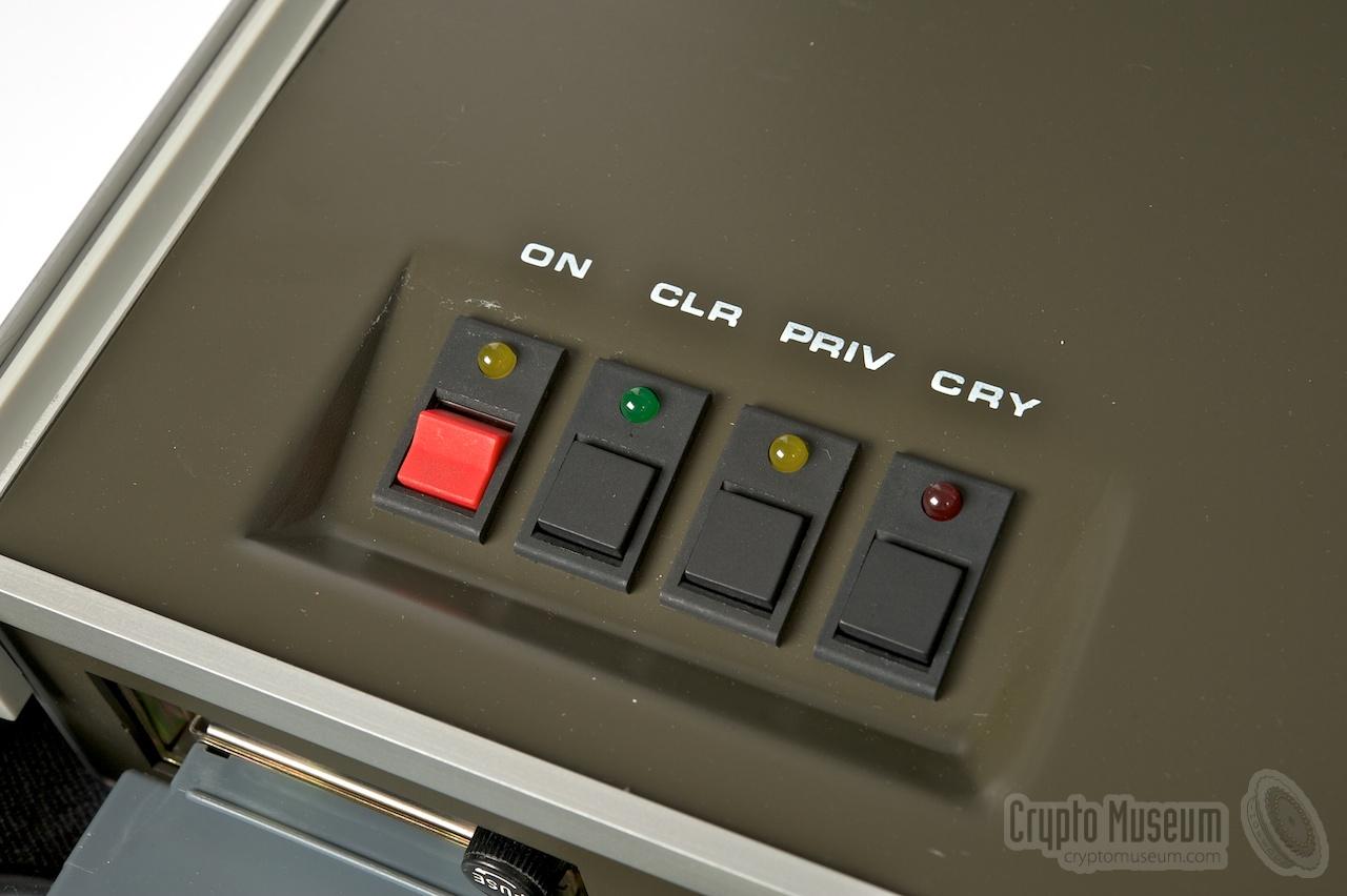 On/off switch and push buttons