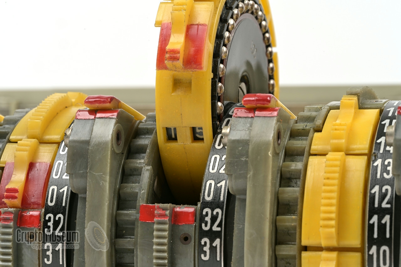 Rotor-insert half-way installed, showing the two windows with the core positions