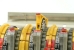 Stator half-way installed, showing the window with the core position