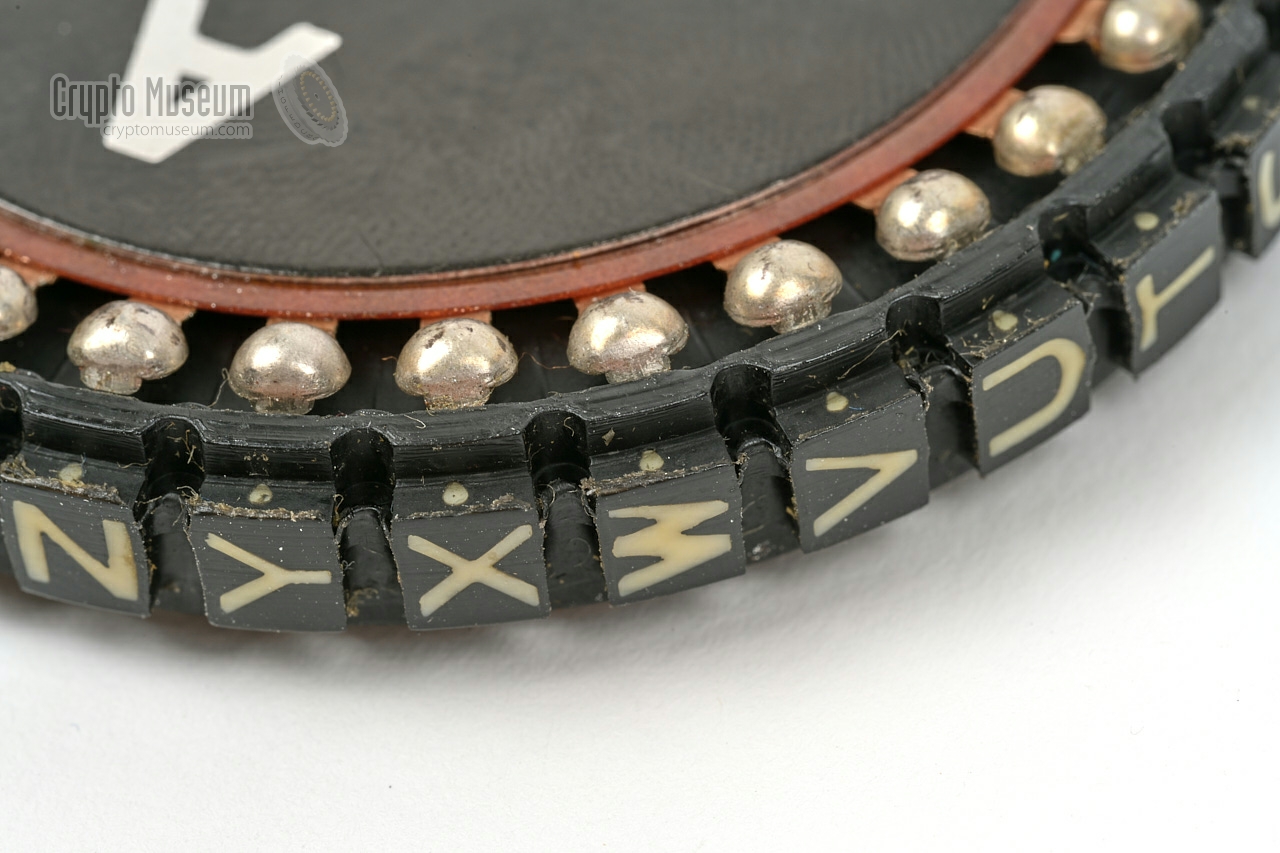 Close-up of the silver-plated contacts