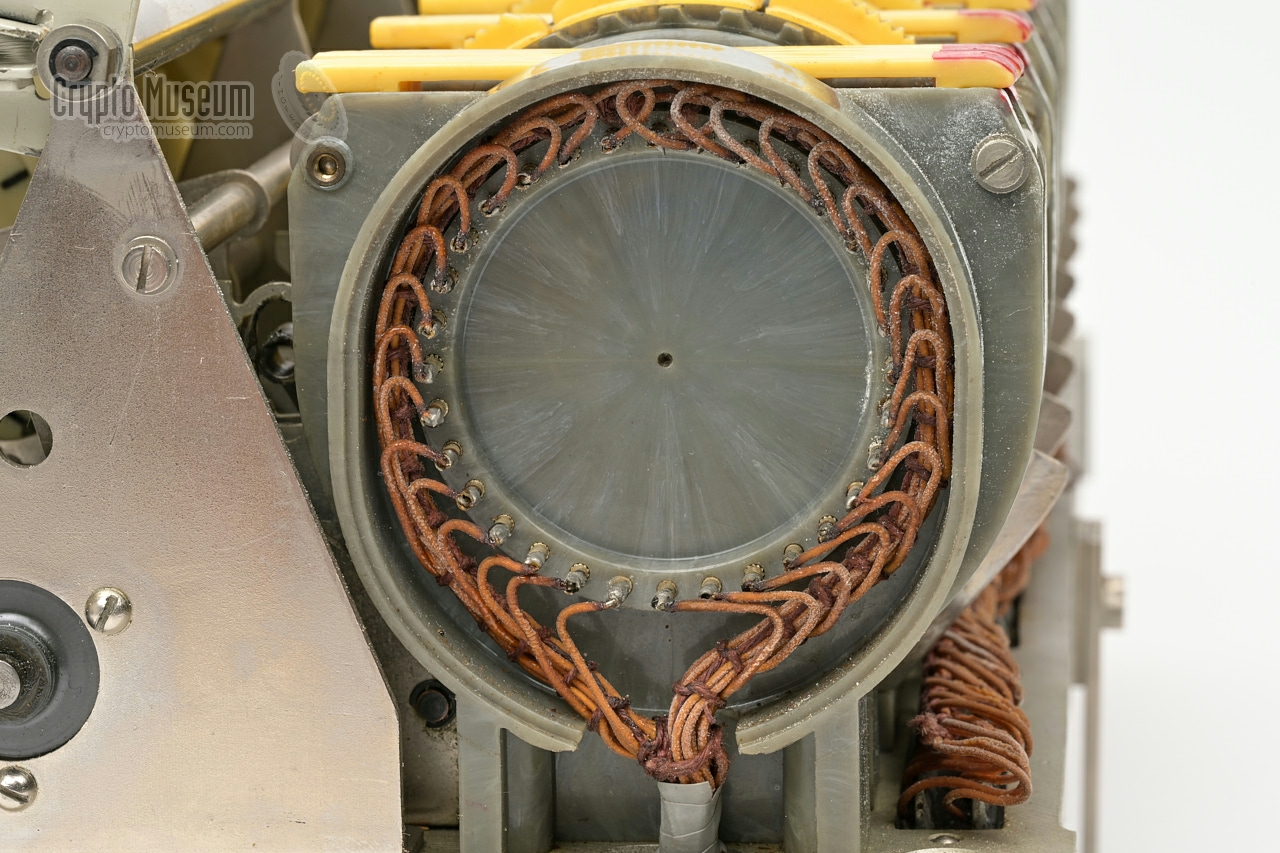 Left end plate wiring (seen from the left side of the machine)