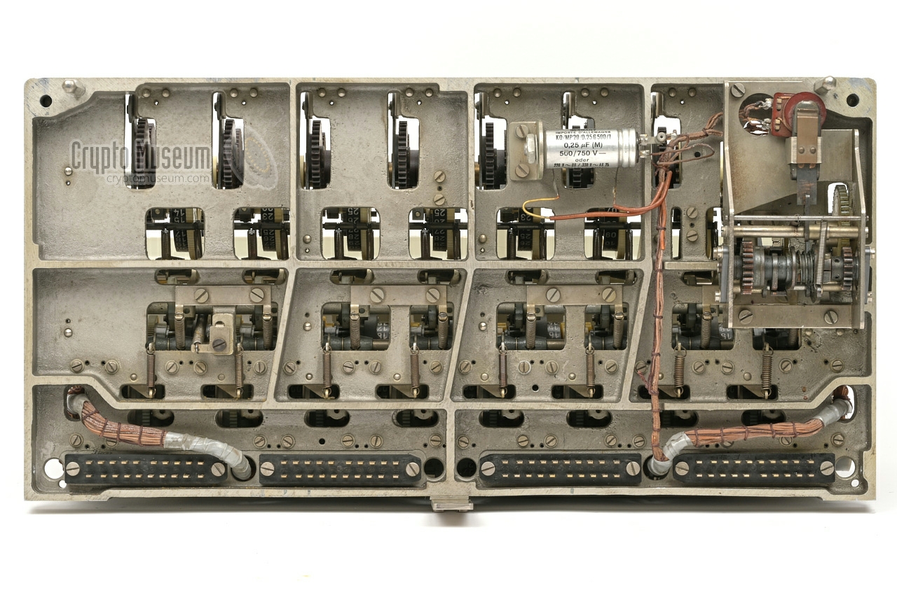 Bottom side of die-cast frame