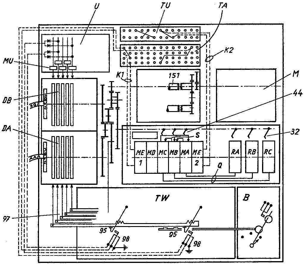 Basic plan of the SG-39 as presented in patent DE 1,045,692 of 1952