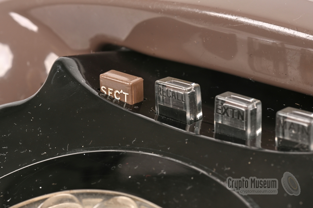 At the left is the SEC'T (secret) push-button