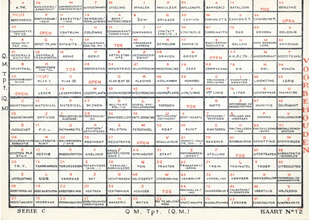 Belgian Slidex card number 12. Click for a close-up.