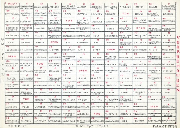 Belgian Slidex card number 14. Click for a close-up.