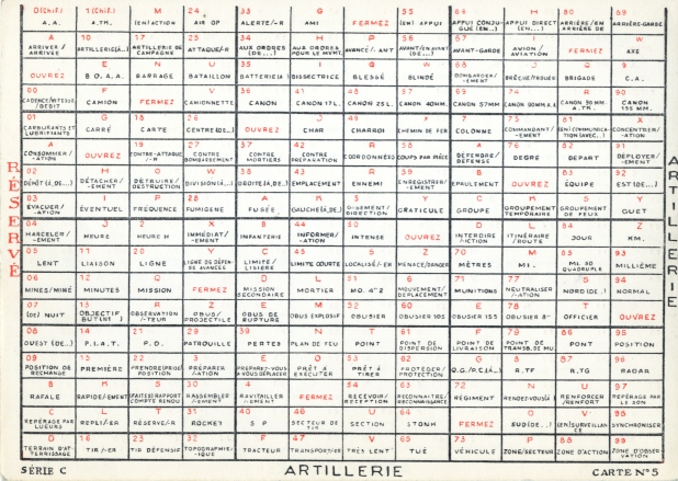Belgian Slidex card number 5. Click for a close-up.