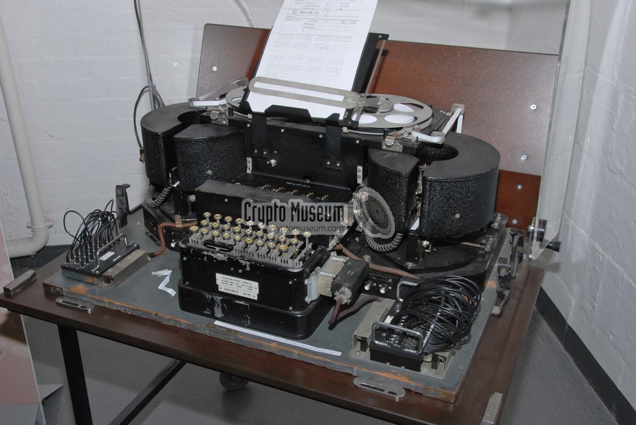 Typex modified to mimic the operation of an Enigma machine