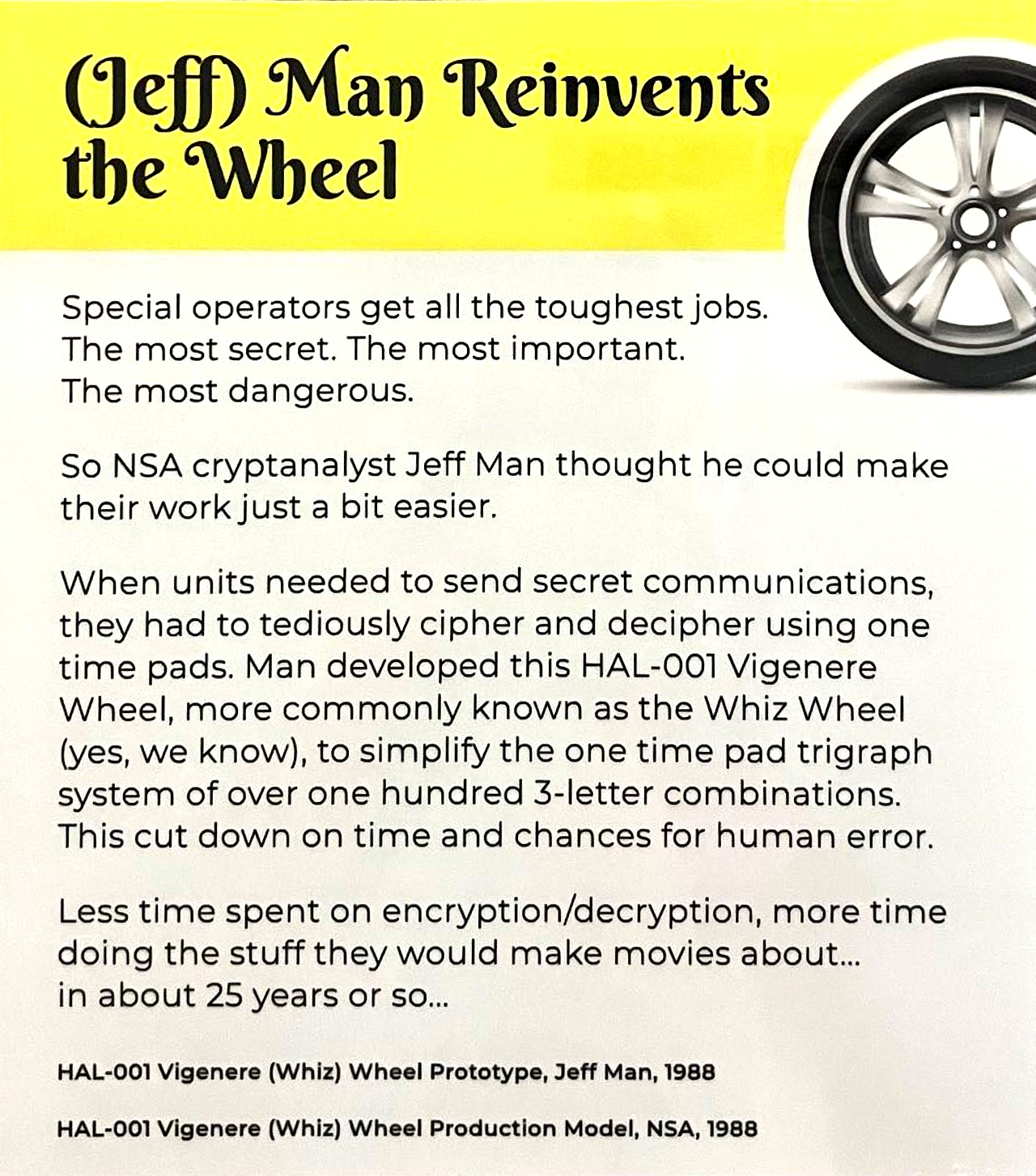 Man re-invents wheel [5]