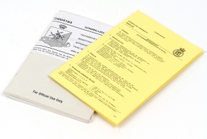 Operating instructions and instruction card