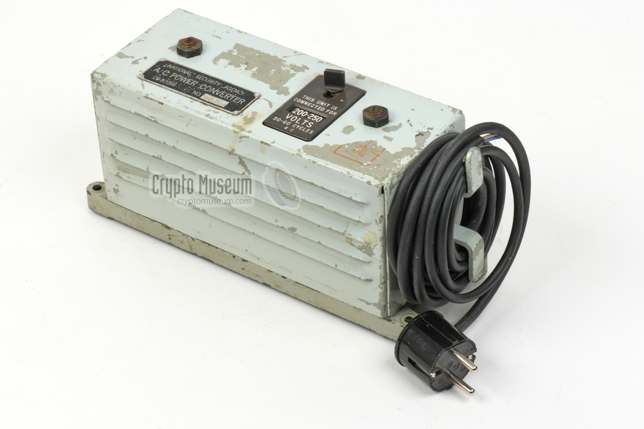 KL-7 power supply unit, with power cables stowed