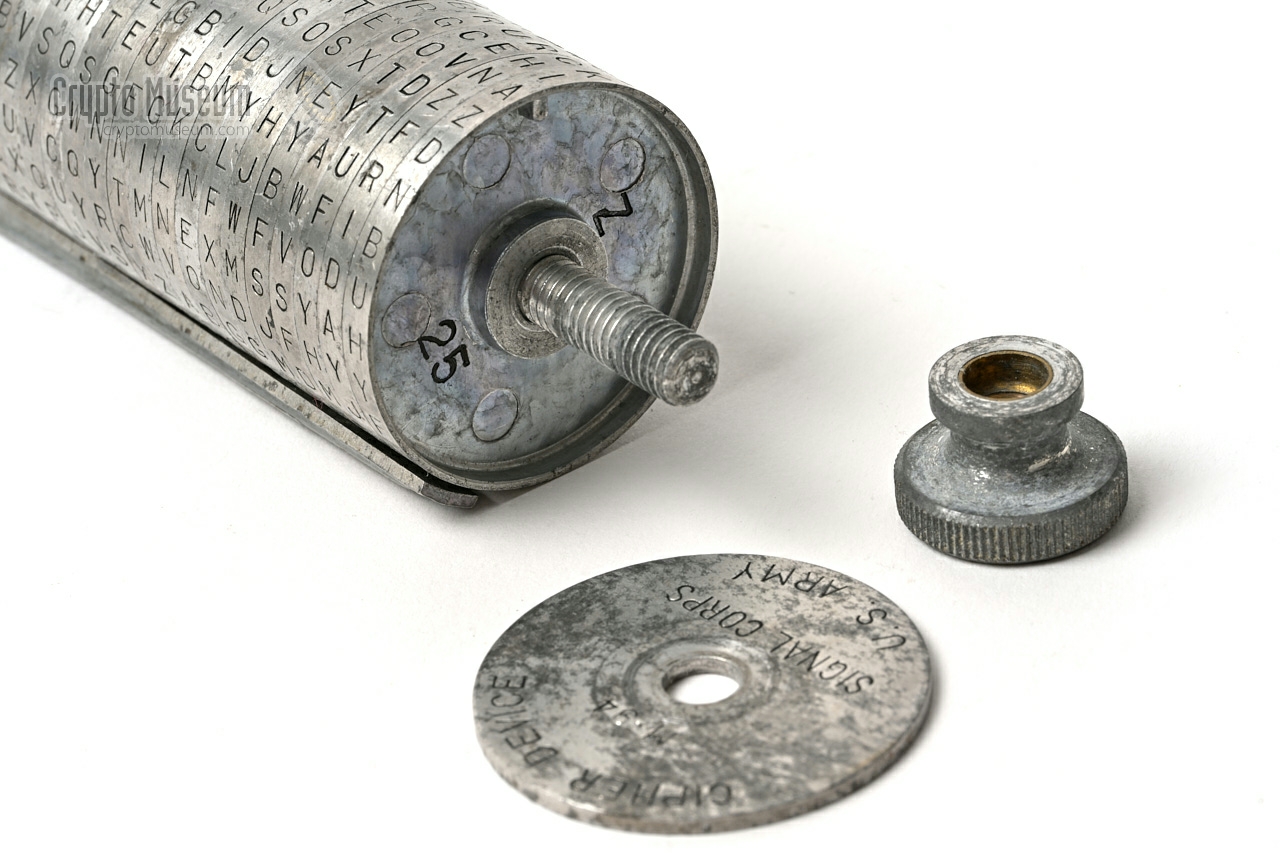 Knurled nut and end cap removed from M-94