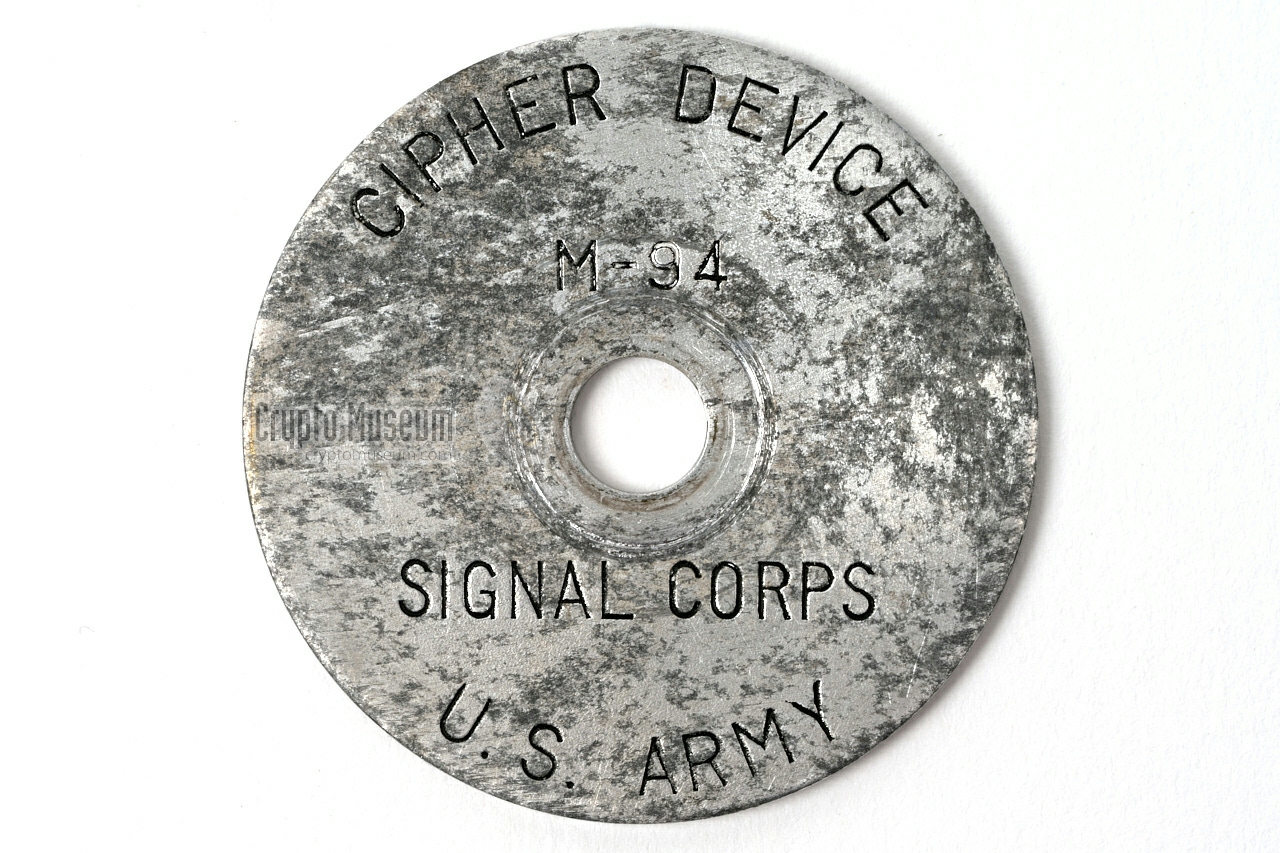 End cap with inscriptions