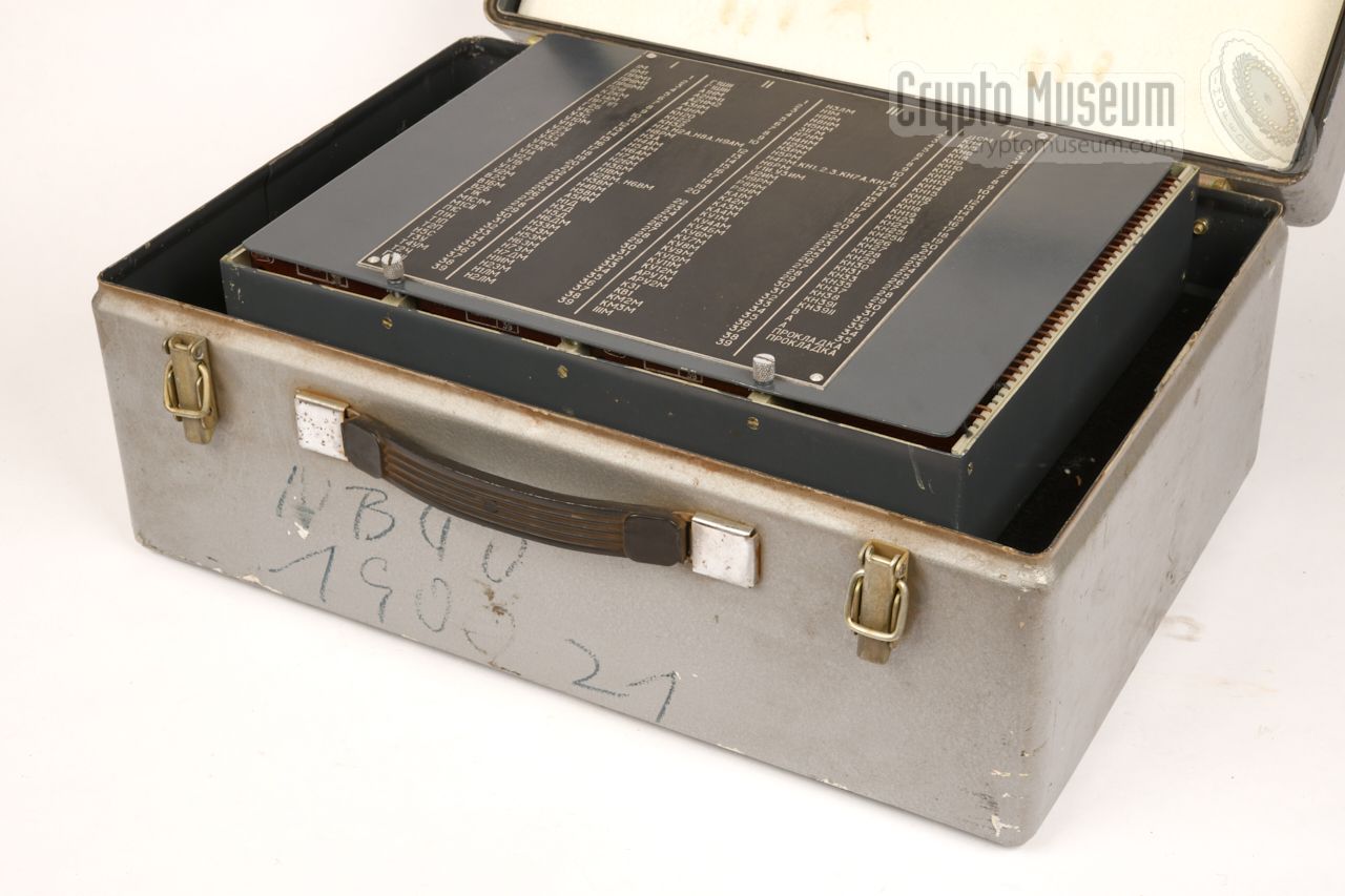 Extra drawer with program cards stowed in carrying case