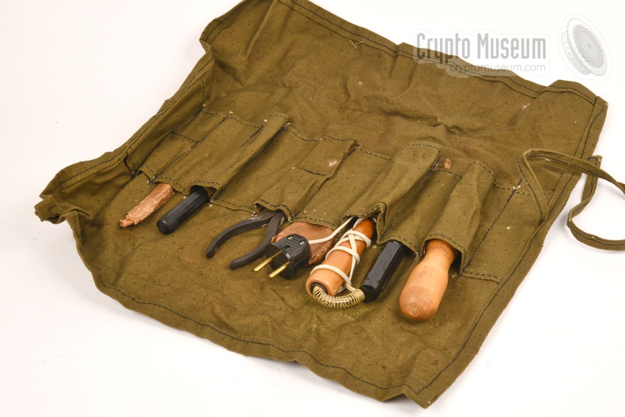 Tools in canvas pocket