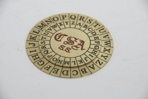 The Confederate Cipher Disc, used during the American Civil War, based on the Vigenère Cipher.