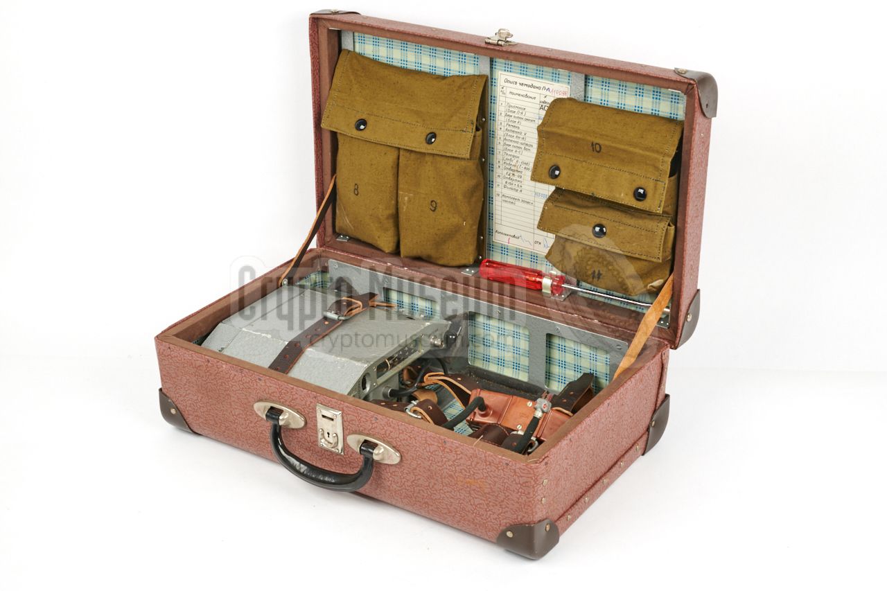 Filin-A with accessories in suitcase