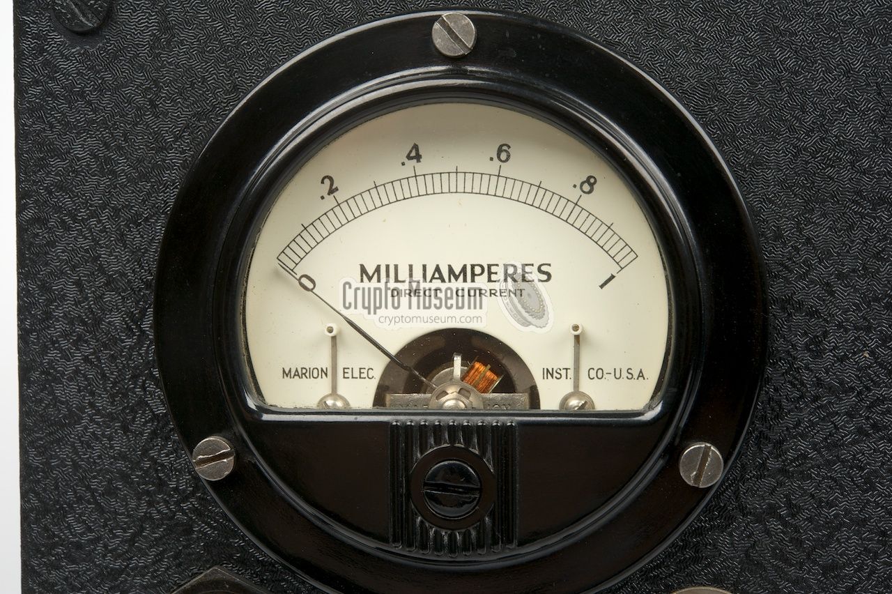 Close-up of the S-meter