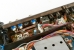 Modified connection board and new BNC sockets, seen from inside the receiver