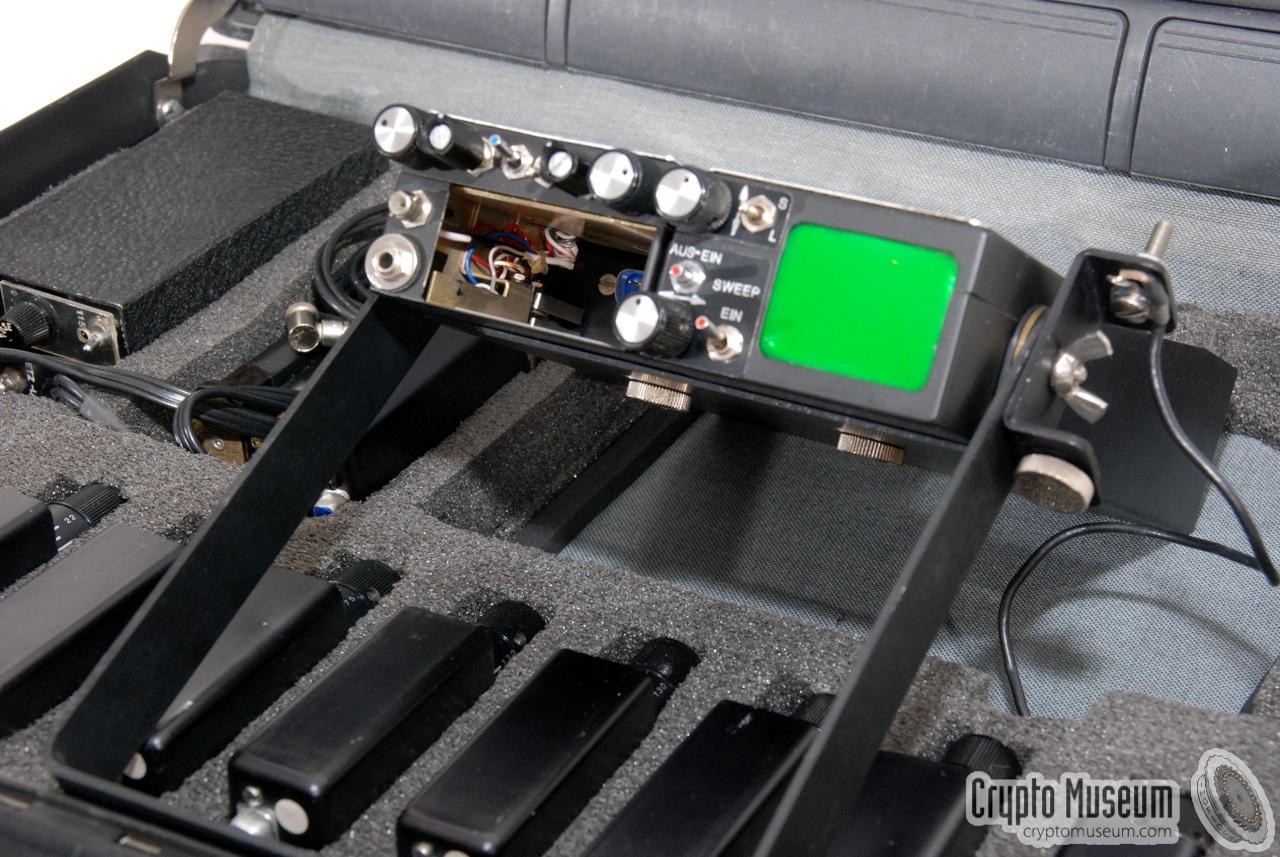 The main unit inside the suitcase