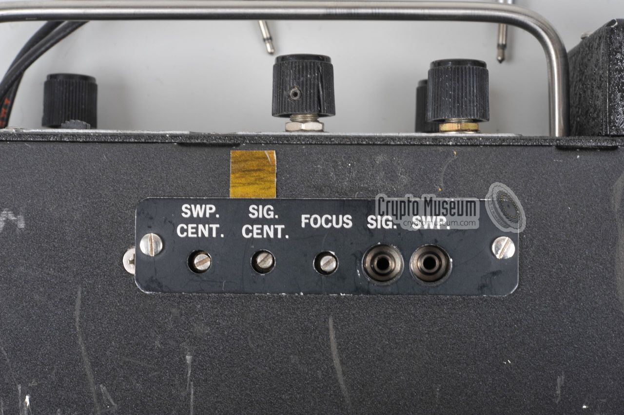 Close-up of the adjustments