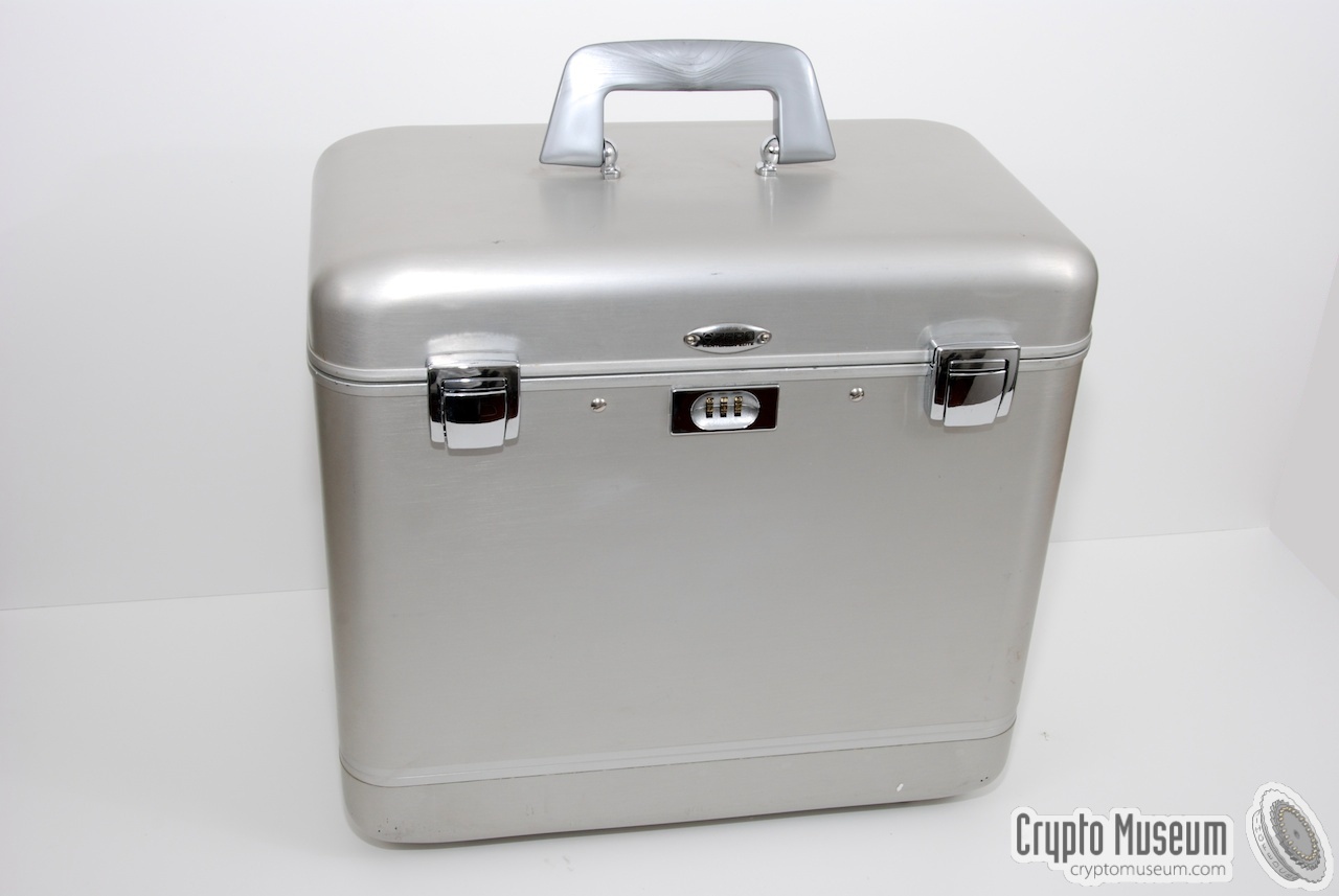 The closed aluminium case