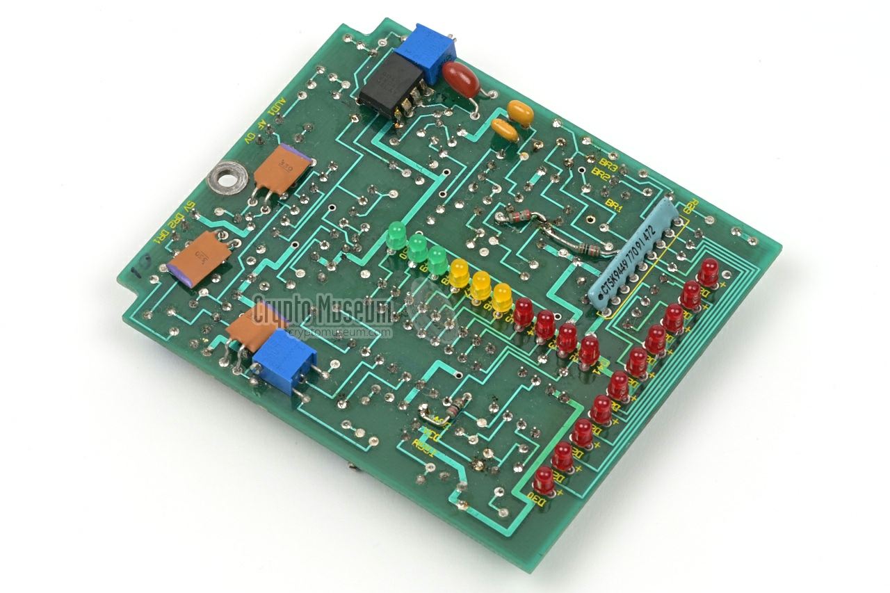 Solder side of indicator PCB