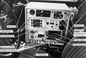 Old equipment used in the existing intercept vehicles