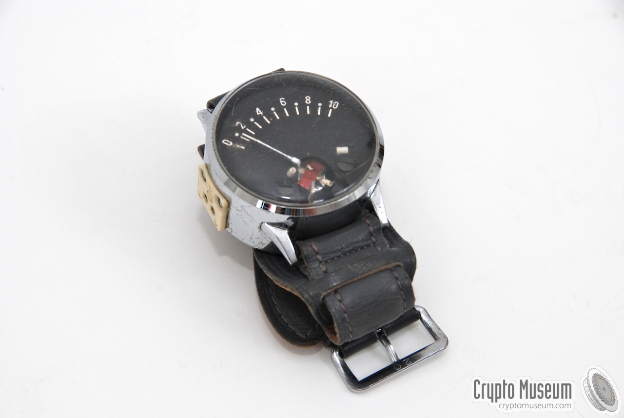 Wrist watch field-strength meter