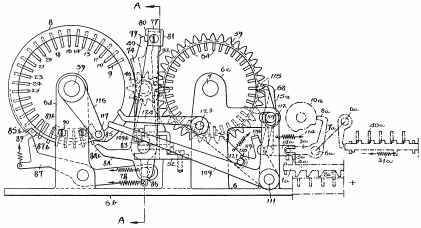 Hagelin's patent US 2,765,364 (was: US 188,546) for the new keying mechanism. Click to view the patent.