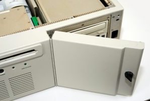 Typical view of the DRS TEMPEST PC TCQ, with top cover removed and the door open.