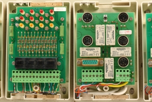 Close-up of the line selector and one tape recorder interface (ISRA)