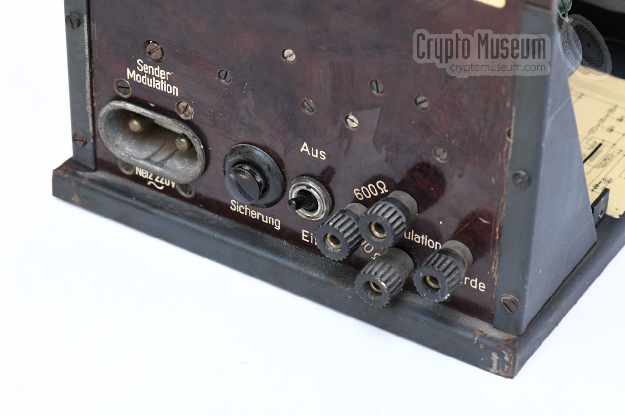 Connections at the rear