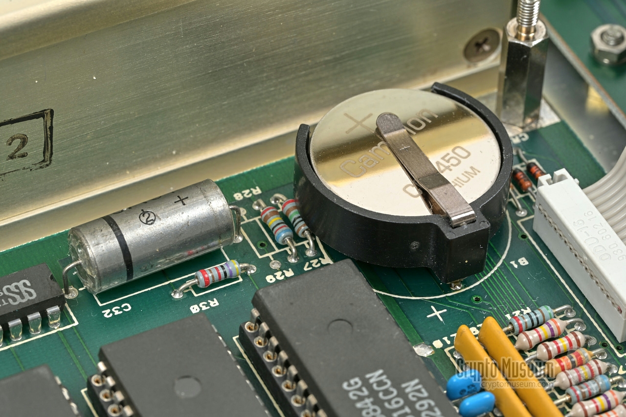 New backup battery in holder