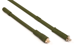 Foldable antenna with gooseneck